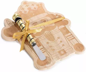 Set platou si cutit Craciun 22x28 cm 