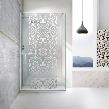 Paravan dus walk-in Aqua Roy INOX model Regency Full alb 70x195 cm sticla 8 mm clara securizata anticalcar