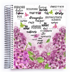 Agenda datata 2024 Interior ALB/NEGRU Organizator Planificator Planner pentru motivatie si productivitate HYD78211 