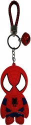 Breloc Spiderman pentru copii cauciuc rosu 22 cm