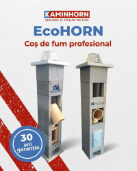 Cos de fum EcoHORN 4 m 90 grade 200MM 