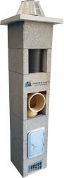 Cos de fum ECOHORN 5 m 90 grade 180MM 