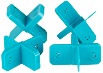Distantieri cu dimensiuni multiple pentru placi de gresie faianta si placi rost 1-4mm 50buc - BIHUI-TSM50 