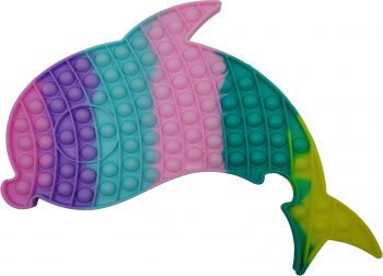 Jucaria antistres Pop it Grand model delfin 41 cm multicolor 
