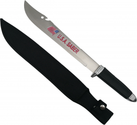 Maceta de vanatoare IdeallStore® USA Freeknife negru 45.5 cm teaca inclusa 
