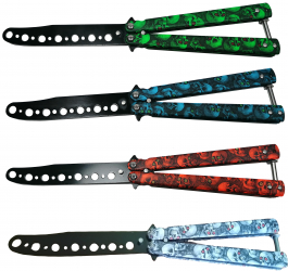 Pachet 4 cutite de antrenament otel inoxidabil multicolor 22 cm 