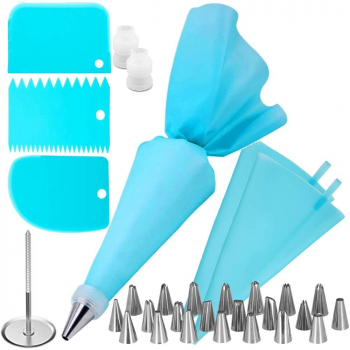 Set cofetarie Springos 32 elemente albastru 