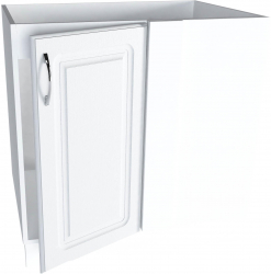 Corp inferior de bucatarie pe Colt Sani Kvadric Cu Usa 40 cm 80x48x82 cm Alb / MDF 