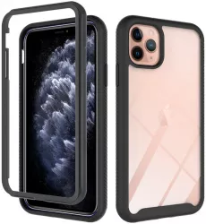 Husa pentru iPhone 11 Pro + Folie Policarbonat Black 