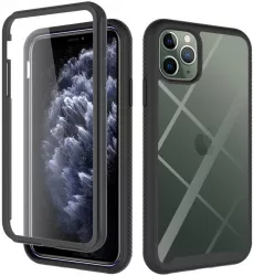 Husa pentru iPhone 11 Pro Max + Folie Policarbonat Black 
