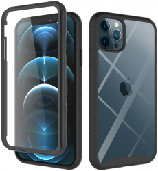 Husa de protectie pentru iPhone 12 Pro Max + Folie Techsuit Defense360 Pro Black 