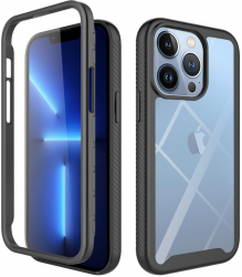 Husa pentru iPhone 13 Pro Max + Folie Policarbonat Black 