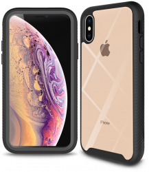 Husa pentru iPhone XS Max + Folie Policarbonat Black 