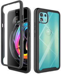 Husa pentru Motorola Edge 20 Lite + Folie Policarbonat Black 