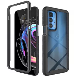 Husa pentru Motorola Edge 20 Pro + Folie Policarbonat Black 