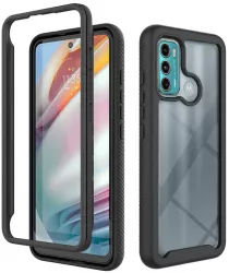 Husa pentru Motorola Moto G60 + Folie Techsuit Defense360 Pro Black 