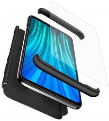 Husa pentru Xiaomi Redmi Note 8 Pro + Folie Plastic Black 
