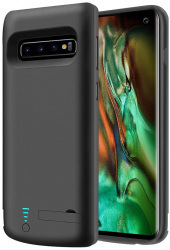 Husa pentru Samsung Galaxy S10 cu Baterie de 6000mAh Metal Black 
