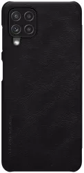 Husa pentru Samsung Galaxy A22 4G QIN Leather Case Metal Black 