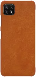 Husa pentru Samsung Galaxy A22 5G Nillkin QIN Leather Case Brown 