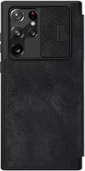 Husa pentru Samsung Galaxy S22 Ultra 5G Nillkin QIN Leather Pro Case Black 