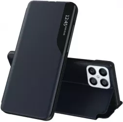 Husa de protectie compatibila cu Honor X8 4G Piele ecologica Albastru