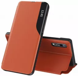Husa Protectie pentru Huawei P20 Precision Cut eFold Series O6084 Piele ecologica Portocaliu 