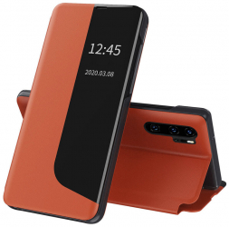 Carcasa de protectie compatibila cu Huawei P30 Pro/Pro New Edition Piele ecologica Portocaliu 