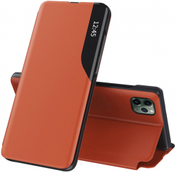 Husa pentru iPhone 11 Pro Max Piele ecologica Orange 