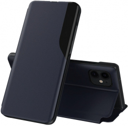Husa Protectie pentru iPhone 12 mini Elite Armor eFold Series O6002 Piele ecologica Dark Blue 