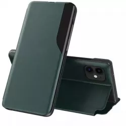 Husa Protectie pentru iPhone 12 mini Ergonomic eFold Series O6001 Piele ecologica Dark Verde 
