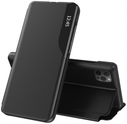 Husa pentru iPhone 12 Pro Max Piele ecologica Black 