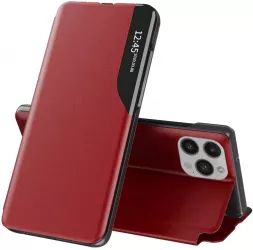 Husa de protectie compatibila cu iPhone 14 Pro Piele ecologica Rosu 
