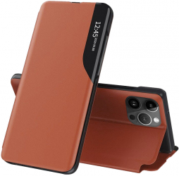 Husa de protectie compatibila cu iPhone 14 Pro Max Piele ecologica Portocaliu 