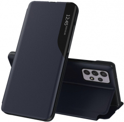 Husa Protectie pentru Samsung Galaxy A33 5G Elite Armor eFold Series O3736 Piele ecologica Dark Blue