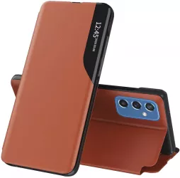 Husa pentru Samsung Galaxy M52 5G Piele ecologica Orange 