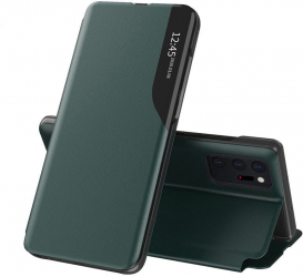 Husa Protectie pentru Samsung Galaxy Note 20 Ultra/Note 20 Ultra 5G Heavy Duty eFold Series O5837 Piele ecologica Dark Verde 