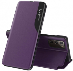 Husa de protectie compatibila cu Samsung Galaxy S20 FE/S20 FE 5G Piele ecologica Mov 