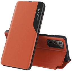 Husa Protectie pentru Samsung Galaxy S20 FE 4G/S20 FE 5G Ergonomic eFold Series O5794 Piele ecologica Portocaliu 