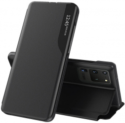 Husa Protectie pentru Samsung Galaxy S20 Ultra 4G/S20 Ultra 5G Ergonomic eFold Series O5785 Piele ecologica Negru 