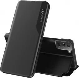 Husa pentru Samsung Galaxy S21 FE 5G Piele ecologica Black 