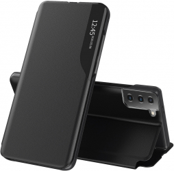 Husa Protectie pentru Samsung Galaxy S21 Plus 5G Heavy Duty eFold Series O5773 Piele ecologica Negru 