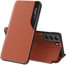 Husa pentru Samsung Galaxy S22 Plus 5G Piele ecologica Orange 