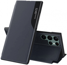 Husa pentru Samsung Galaxy S22 Ultra 5G Piele ecologica Dark Blue