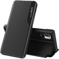 Husa pentru Xiaomi Redmi Note 10 5G/Poco M3 Pro 5G Piele ecologica Black 