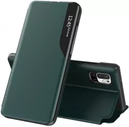 Carcasa de protectie compatibila cu Xiaomi Redmi Note 10 5G/Poco M3 Pro 5G Piele ecologica Verde 