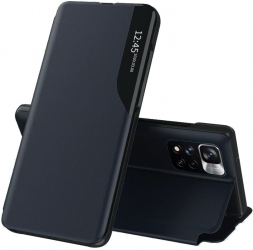 Husa Protectie pentru Xiaomi Rosumi Note 11 Pro+ 5G Precision Cut eFold Series O6235 Piele ecologica Dark Blue 