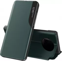 Husa Protectie pentru Xiaomi Rosumi Note 9T 5G Heavy Duty eFold Series O5675 Piele ecologica Dark Green 