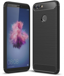 Husa de protectie compatibila cu Huawei P Smart PU Negru