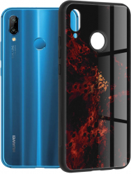 Husa de protectie compatibila cu Huawei P20 Lite PC Rosu 